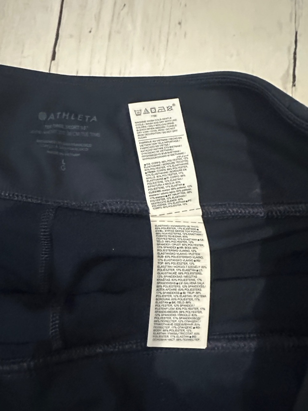 Athleta Navy Tee Time High Rise 15 “navy Blue Mini Skort - Picture 14 of 16